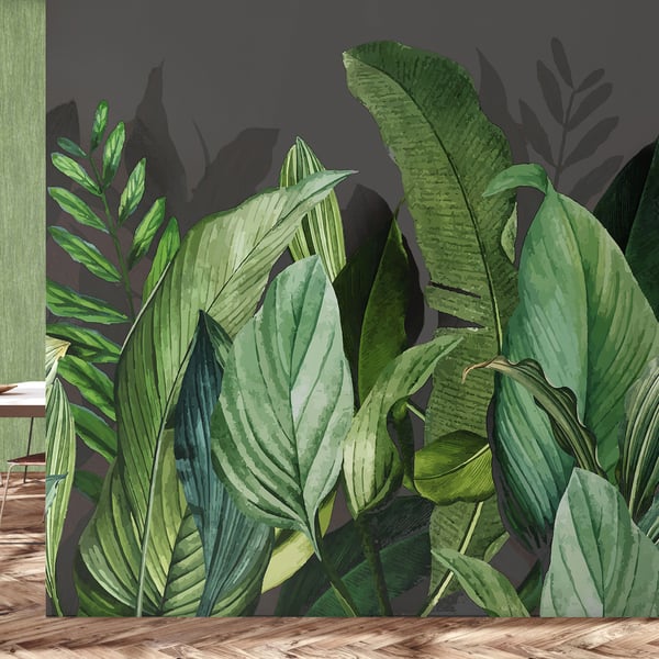 Galerie Wallpaper Product code: 18002_2 - Tropical Wallpaper Collection - Blackberry Colours - Tropical Forest Design