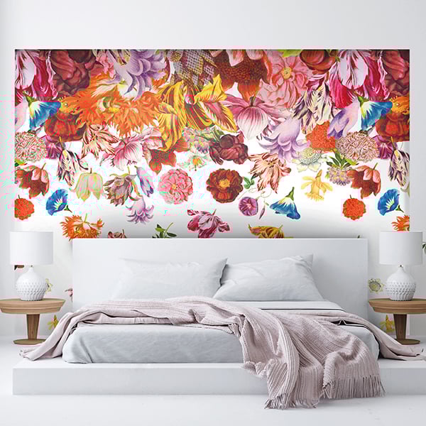 Galerie Wallpaper Product code: 18003R - Tropical Wallpaper Collection - Coconut Colours - Flower Rain Design