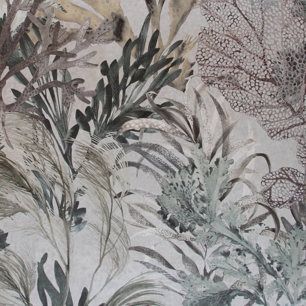 Galerie Wallpaper Product code: 26735 - Tropical Wallpaper Collection - Mushroom Colours - Bora Bora Design