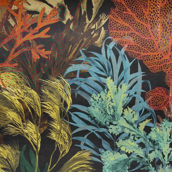 Galerie Wallpaper Product code: 26737 - Tropical Wallpaper Collection - Blackberry Colours - Bora Bora Design