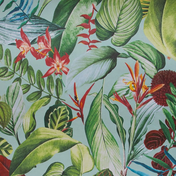 Galerie Wallpaper Product code: 26741 - Tropical Wallpaper Collection - Blue Banana Colours - Kiribati Design