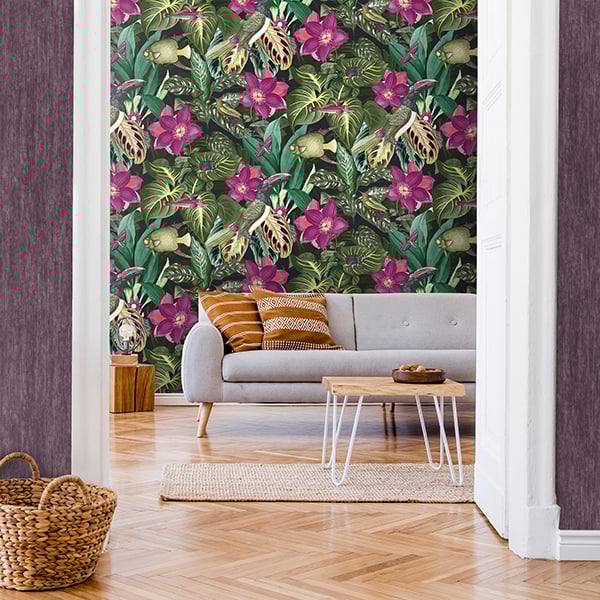 Galerie Wallpaper Product code: 26744R - Tropical Wallpaper Collection - Berry Colours - Palau Design