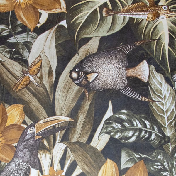 Galerie Wallpaper Product code: 26746 - Tropical Wallpaper Collection - Walnut Colours - Palau Design