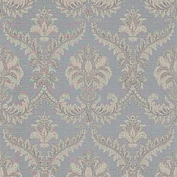 Galerie Wallcoverings Product Code: 23606 - Classic Italian Wallpaper Collection Galerie Wallcoverings Product Code 23606 - Classic Italian Wallpaper Collection - Blue Beige Colours - A traditional damask on a woven effect background, giving a classical, formal edge to any interior scheme. Design