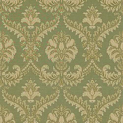 Galerie Wallcoverings Product Code: 23607 - Classic Italian Wallpaper Collection Galerie Wallcoverings Product Code 23607 - Classic Italian Wallpaper Collection - Green Colours - A traditional damask on a woven effect background, giving a classical, formal edge to any interior scheme. Design