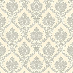 Galerie Wallcoverings Product Code: 23641 - Classic Italian Wallpaper Collection Galerie Wallcoverings Product Code 23641 - Classic Italian Wallpaper Collection - Silver Grey Colours - A damask with a stylised, contemporary edge. Less floral and more geometric, but still with the overall traditional sumptuousness of a classic damask. Design