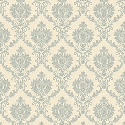 Galerie Wallcoverings Product Code: 23646 - Classic Italian Wallpaper Collection Galerie Wallcoverings Product Code 23646 - Classic Italian Wallpaper Collection - Blue Cream Colours - A damask with a stylised, contemporary edge. Less floral and more geometric, but still with the overall traditional sumptuousness of a classic damask. Design