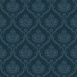 Galerie Wallcoverings Product Code: 23649 - Classic Italian Wallpaper Collection Galerie Wallcoverings Product Code 23649 - Classic Italian Wallpaper Collection - Blue Colours - A damask with a stylised, contemporary edge. Less floral and more geometric, but still with the overall traditional sumptuousness of a classic damask. Design