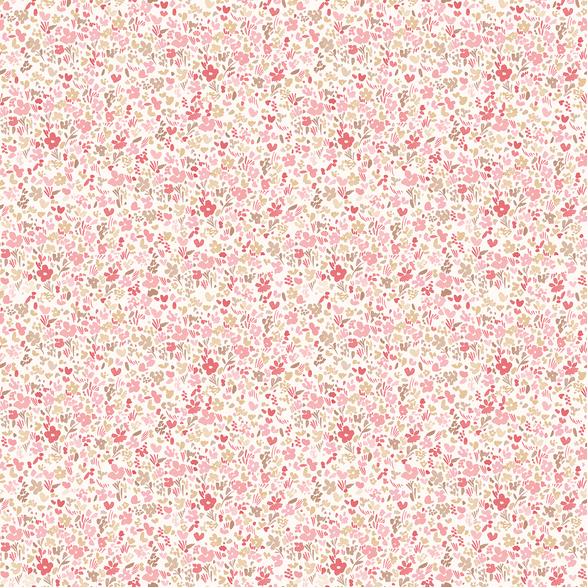 Galerie Wallcoverings Product Code: G56666 - Small Prints Wallpaper Collection Galerie Wallcoverings Product Code G56666 - Small Prints Wallpaper Collection - Pink Brown Red Cream Colours - Mini Mod Floral Design