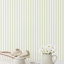 Galerie Wallcoverings Product Code: G67910 - Miniatures 2 Wallpaper Collection Galerie Wallcoverings Product Code G67910 - Miniatures 2 Wallpaper Collection - Green White Colours - Narrow Stripe Design