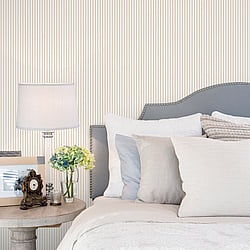 Galerie Wallcoverings Product Code: G67913 - Miniatures 2 Wallpaper Collection Galerie Wallcoverings Product Code G67913 - Miniatures 2 Wallpaper Collection - White Cream Colours - Narrow Stripe Design