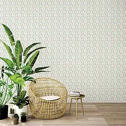 Galerie Wallcoverings Product Code G68714 - Miniatures 3 Wallpaper Collection - Burgundy,Blue,Green Colours - Garden Bird Design