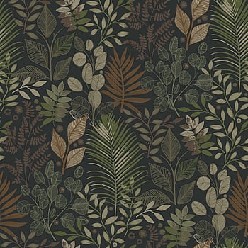 Galerie Wallcoverings Product Code 20104 - Ester Wallpaper Collection - Black green Colours -  