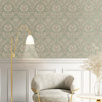 Galerie Wallcoverings Product Code 23605 - Classic Italian Wallpaper Collection - Blue Beige Colours -  