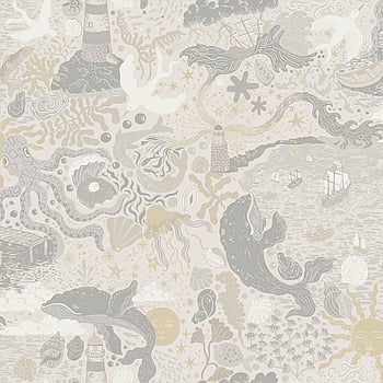 Galerie Wallcoverings Product Code 29016 - Resan Wallpaper Collection - Beige grey Colours -  