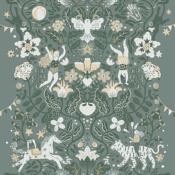 Galerie Wallcoverings Product Code 29027 - Resan Wallpaper Collection - Green grey Colours -  