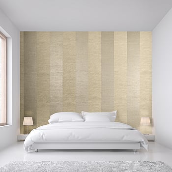 Galerie Wallcoverings Product Code 30023 - Slow Living Wallpaper Collection - Brown Beige Gold Silver Colours -  