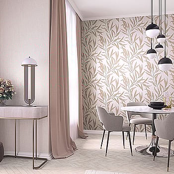 Galerie Wallcoverings Product Code 32203 - Avalon Wallpaper Collection - Off White Copper Colours -  