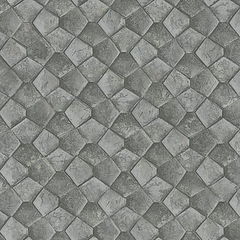 Galerie Wallcoverings Product Code 34908 - Eclectic Wallpaper Collection - Grey/Silver Colours -  