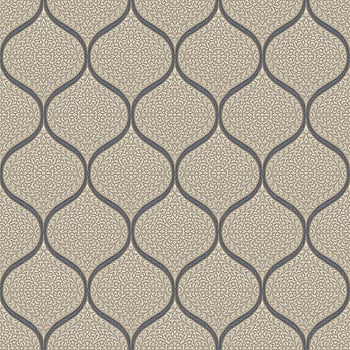 Galerie Wallcoverings Product Code 3956 - Italian Damasks 3 Wallpaper Collection - Blue Beige Gold Colours -  