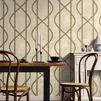 Galerie Wallcoverings Product Code 51212 - Universe Wallpaper Collection - Bronze Brown Beige Colours -  