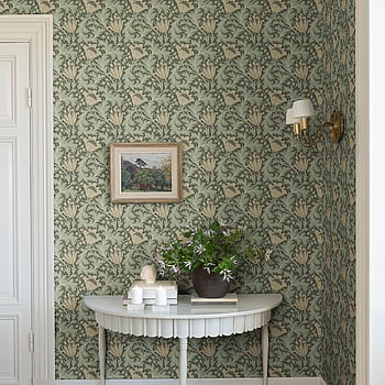 Galerie Wallcoverings Product Code 82004 - Hidden Treasures Wallpaper Collection - Green yellow Colours -  