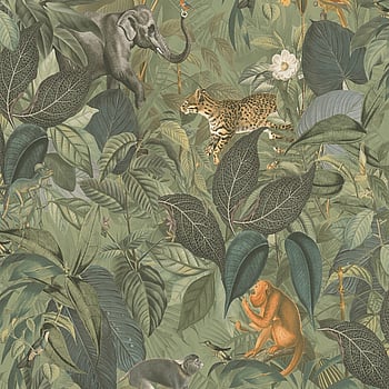 Galerie Wallcoverings Product Code BW51024 - Blooming Wild Wallpaper Collection - Green Brown Colours -  