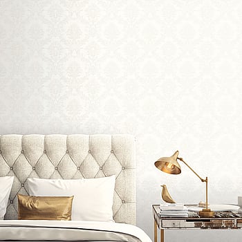 Galerie Wallcoverings Product Code CI38214 - Classic Silks 4 Wallpaper Collection - White Pearl Colours -  