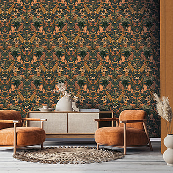 Galerie Wallcoverings Product Code DW2003 - Designer Walls Wallpaper Collection - Heron Green Colours -  