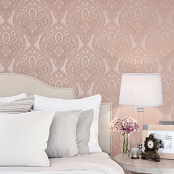 Galerie Wallcoverings Product Code DWP0247-04 - Emporium Wallpaper Collection - Pink Rose Gold Colours -  
