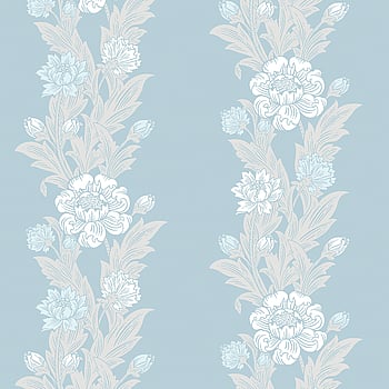 Galerie Wallcoverings Product Code ET12702 - Arts and Crafts Wallpaper Collection - White Blue Beige Colours -  
