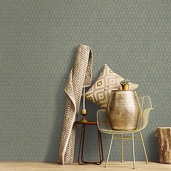 Galerie Wallcoverings Product Code F-VL6005 - Lustre Wallpaper Collection - Green Colours -  
