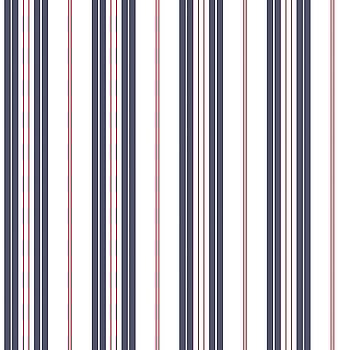 Galerie Wallcoverings Product Code G23061 - Deauville Wallpaper Collection - Navy Blue Red White Colours -  