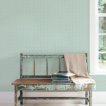 Galerie Wallcoverings Product Code G56693 - Small Prints Wallpaper Collection - Green Blue Brown Cream Colours -  
