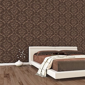 Galerie Wallcoverings Product Code G67784 - Ambiance Wallpaper Collection - Copper Chocolate Colours -  