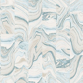 Galerie Wallcoverings Product Code G67974 - Organic Textures Wallpaper Collection - Cream Turquoise Colours -  