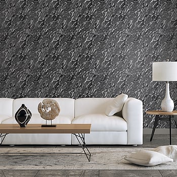 Galerie Wallcoverings Product Code G68095 - Special FX 2 Wallpaper Collection - Silver, Black Colours -  