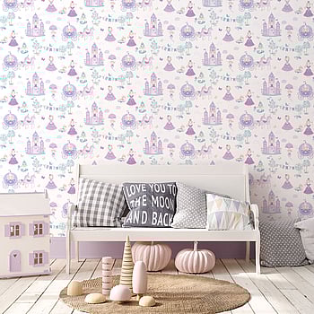 Galerie Wallcoverings Product Code G78373 - Tiny Tots 2 Wallpaper Collection - Purples Turquoise Colours -  