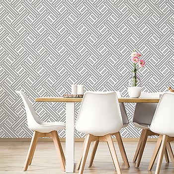 Galerie Wallcoverings Product Code GX37608 - Geometrix Wallpaper Collection - Silver Grey Colours -  
