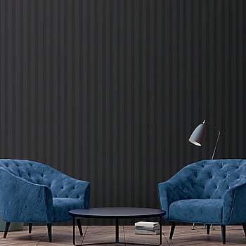 Galerie Wallcoverings Product Code NS24916 - Simply Stripes 3 Wallpaper Collection - Black Colours -  