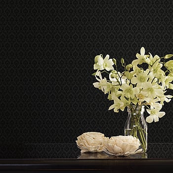 Galerie Wallcoverings Product Code SK34752 - Simply Silks 4 Wallpaper Collection - Black Colours -  