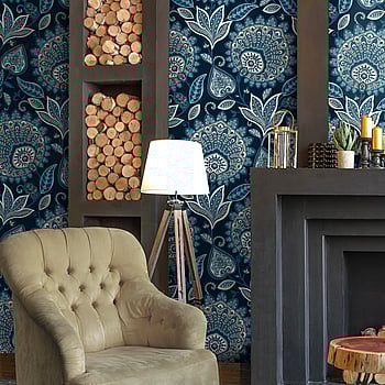 Galerie Wallcoverings Product Code TJ41012 - Mulberry Tree Wallpaper Collection - Blue Colours -  